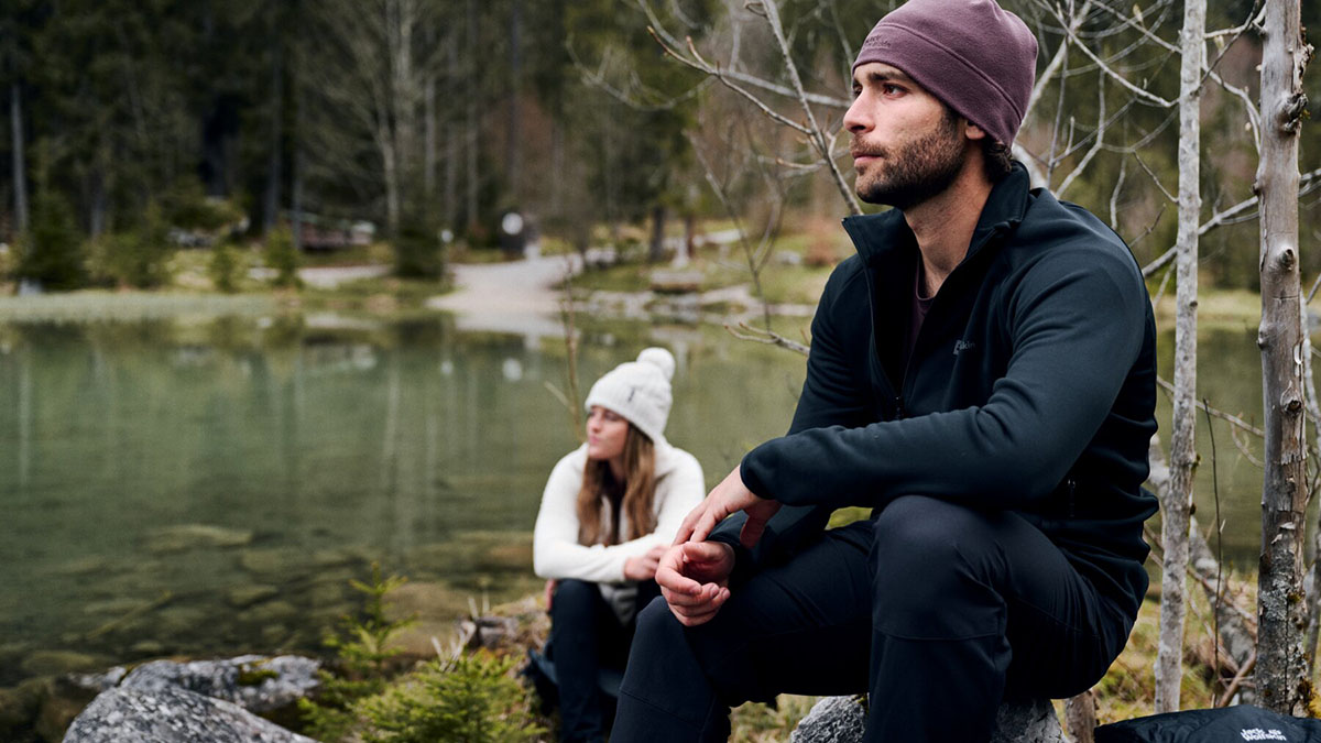 JACK WOLFSKIN Baiselberg FZ Men - phantom - męska kurtka polarowa